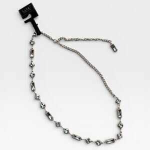 Nicole Miller Chain Belt Gold Tone Medium-Large Jeweled Charms NWT